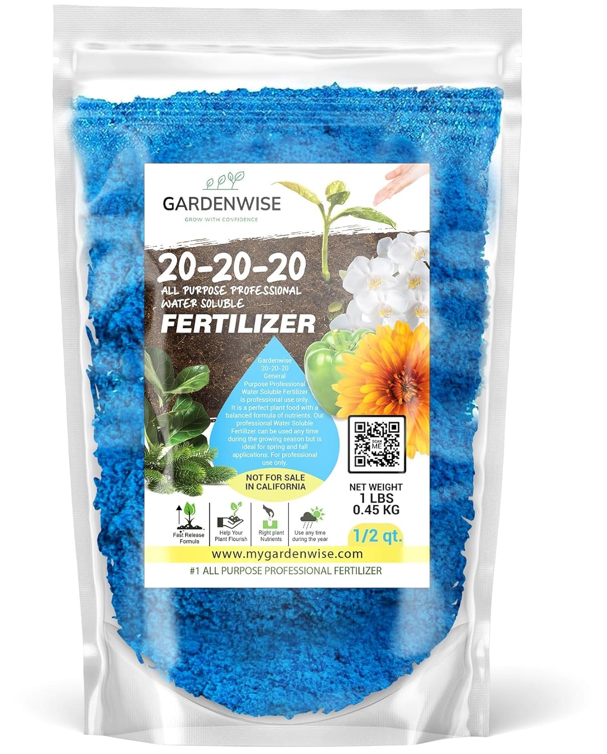 20-20-20 water-soluble fertilizer