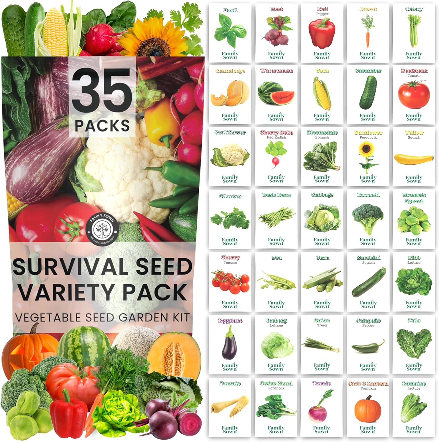 Survival seed variety pack